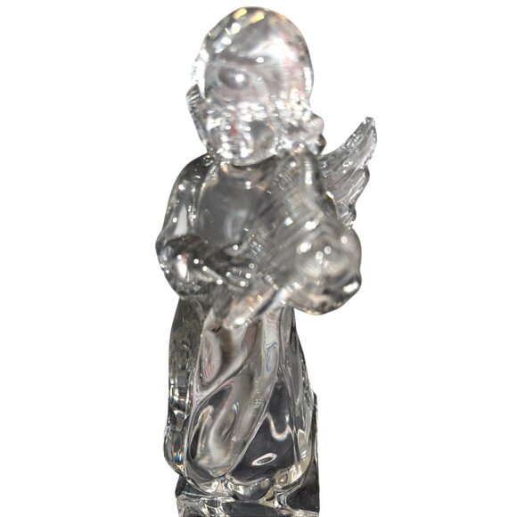 3 Mikasa Herald Collection Lead Crystal Angels Musical Instrument Germany 8.5" - Picture 6 of 11